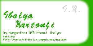 ibolya martonfi business card